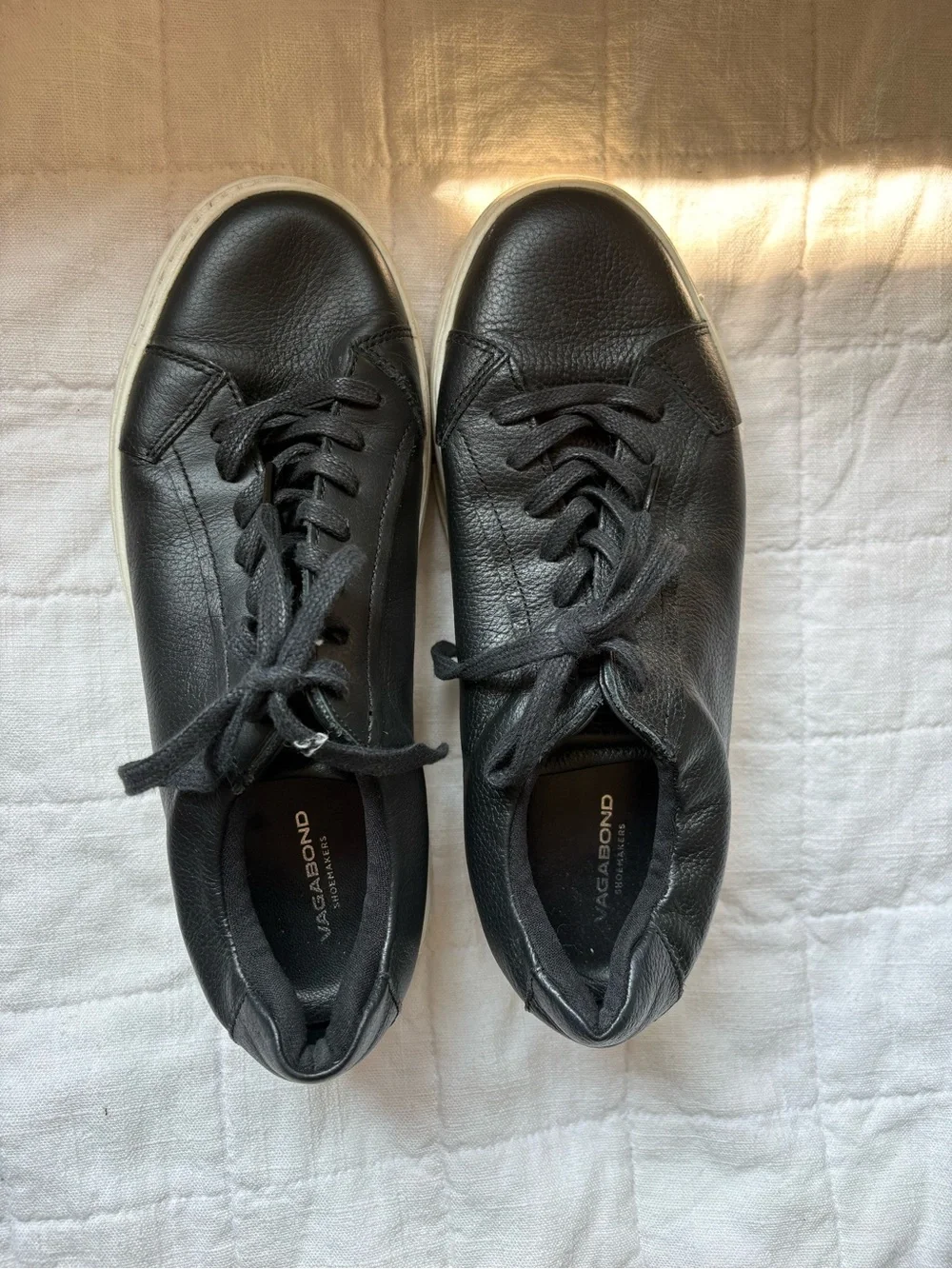 Vagabond Judy Sneakers Black Leather Platform Women’s 39